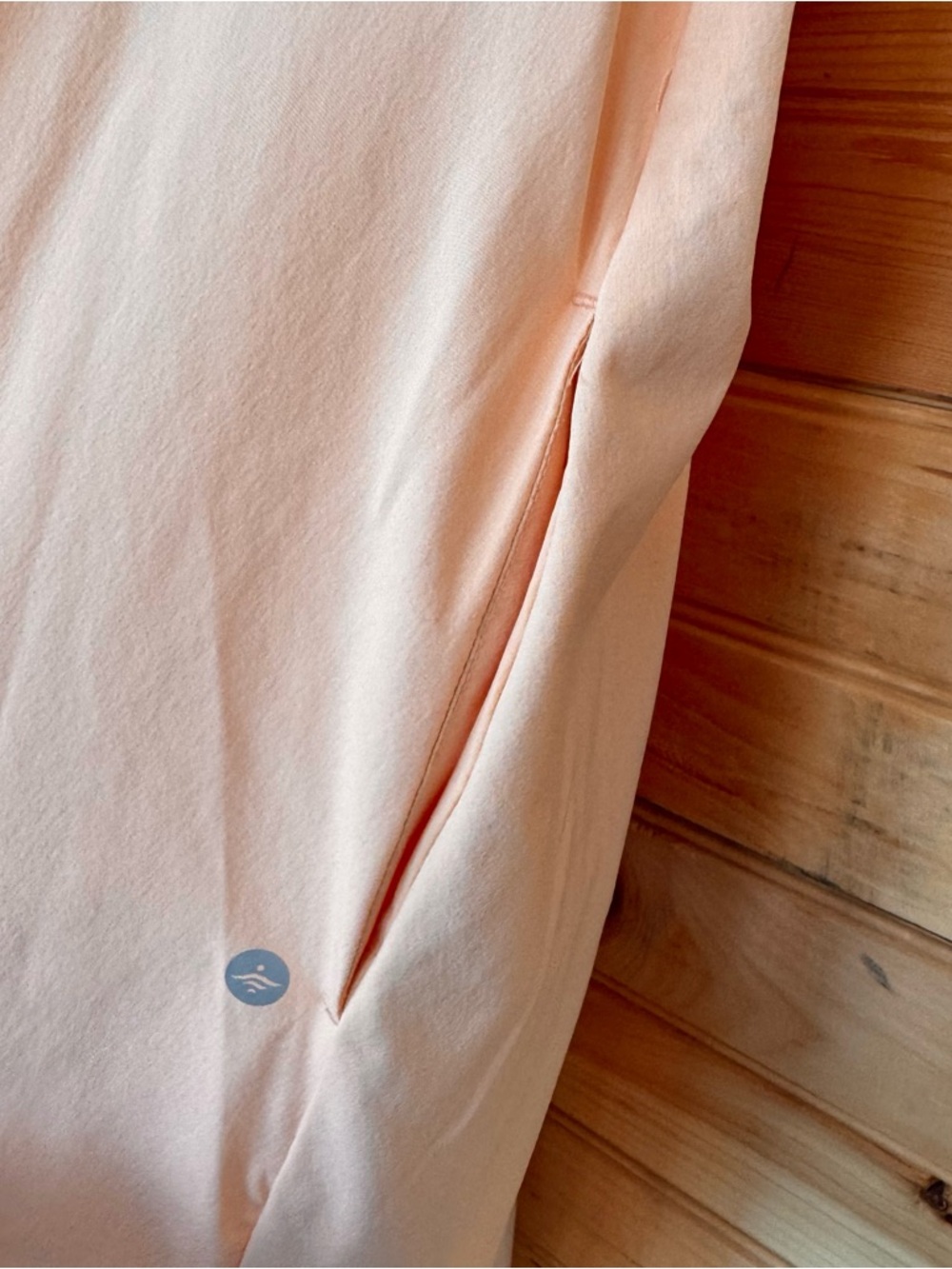 HALARA Peach Maxi Dress Racerback High-Low Hem - Picture 4 of 6